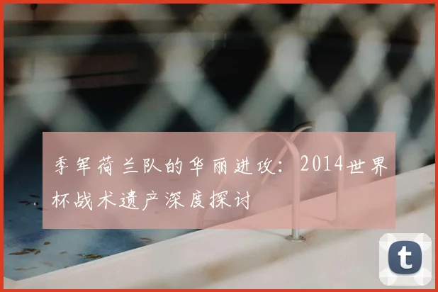 季军荷兰队的华丽进攻：2014世界杯战术遗产深度探讨